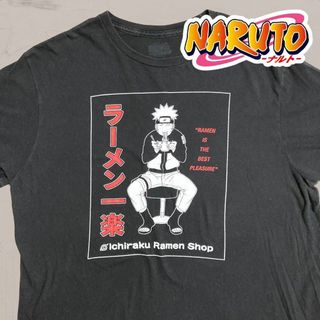 UFI Tシャツ NARUTO 古着 黒 ナルト ラーメン 一楽 アニメの通販 by ...