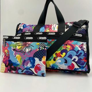 LeSportsac レスポートサック　ポーチ付　ボストン　マザーズバッグ未使用