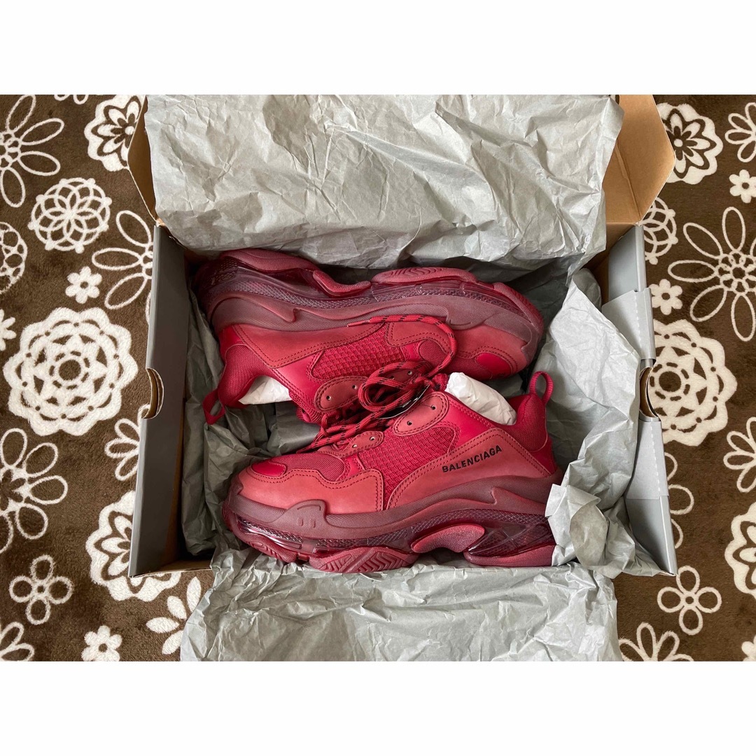 BALENCIAGA スニーカー クリアソール レッド 27.5-eastgate.mk