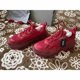 BALENCIAGA スニーカー クリアソール レッド 27.5 tic-guinee.net