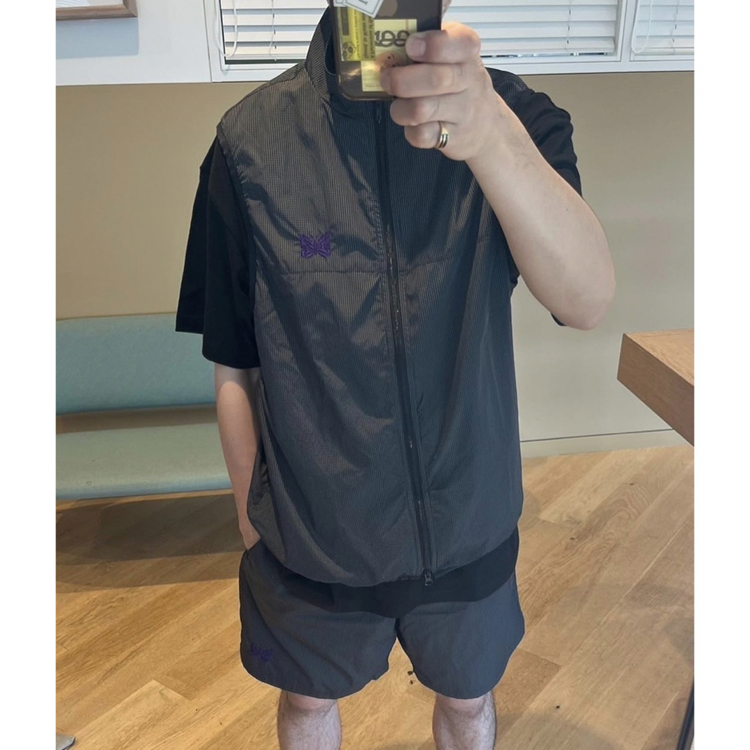 NEEDLES × BEAMS / 別注 ナイロンリップストップ ベスト XL