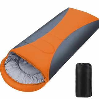 HOSUR 寝袋 シュラフ 封筒型 軽量 230T防水超暖かい コンパクト簡単収