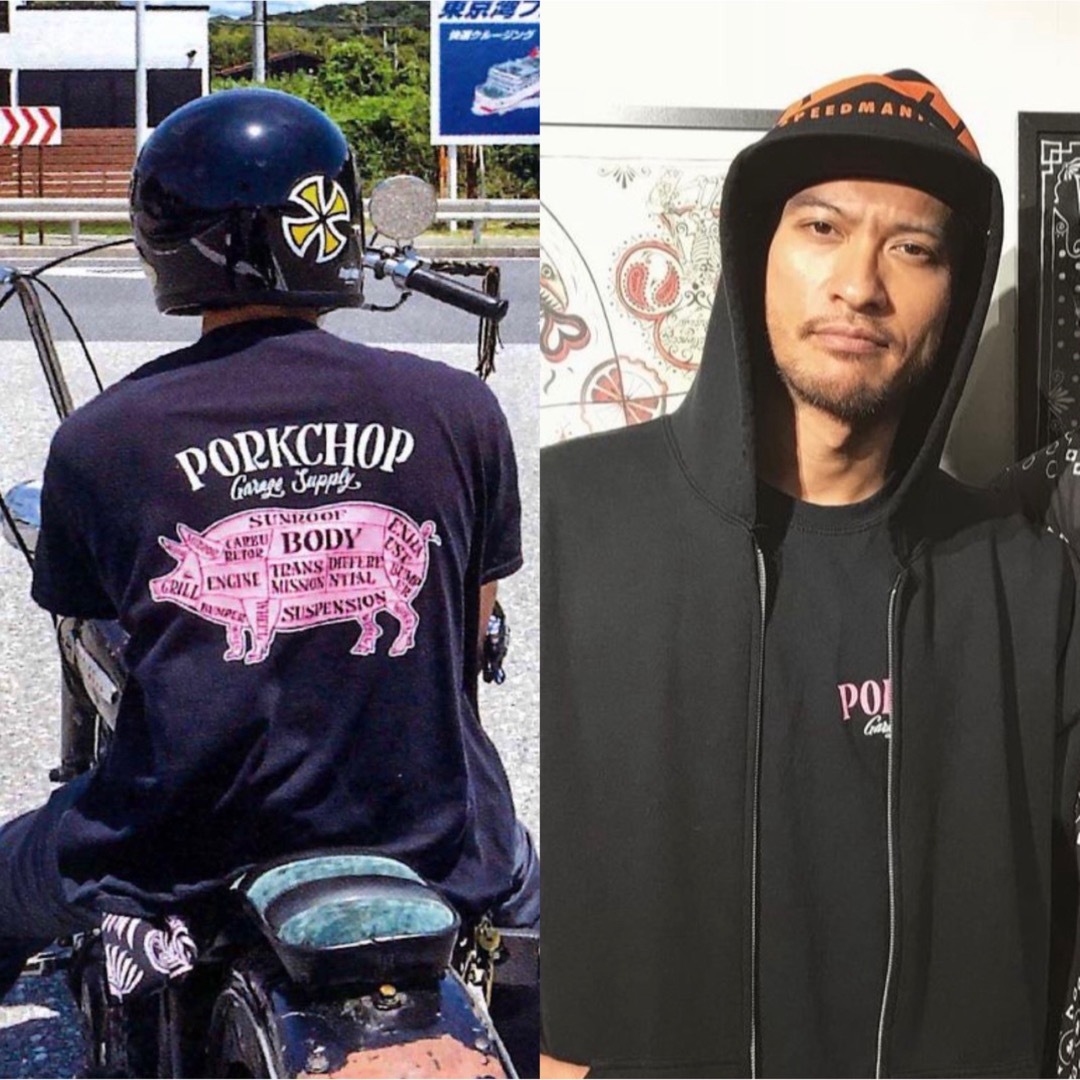 porkchop ポークチョップ Tシャツ 初期 ピンク Mサイズ 長瀬智也