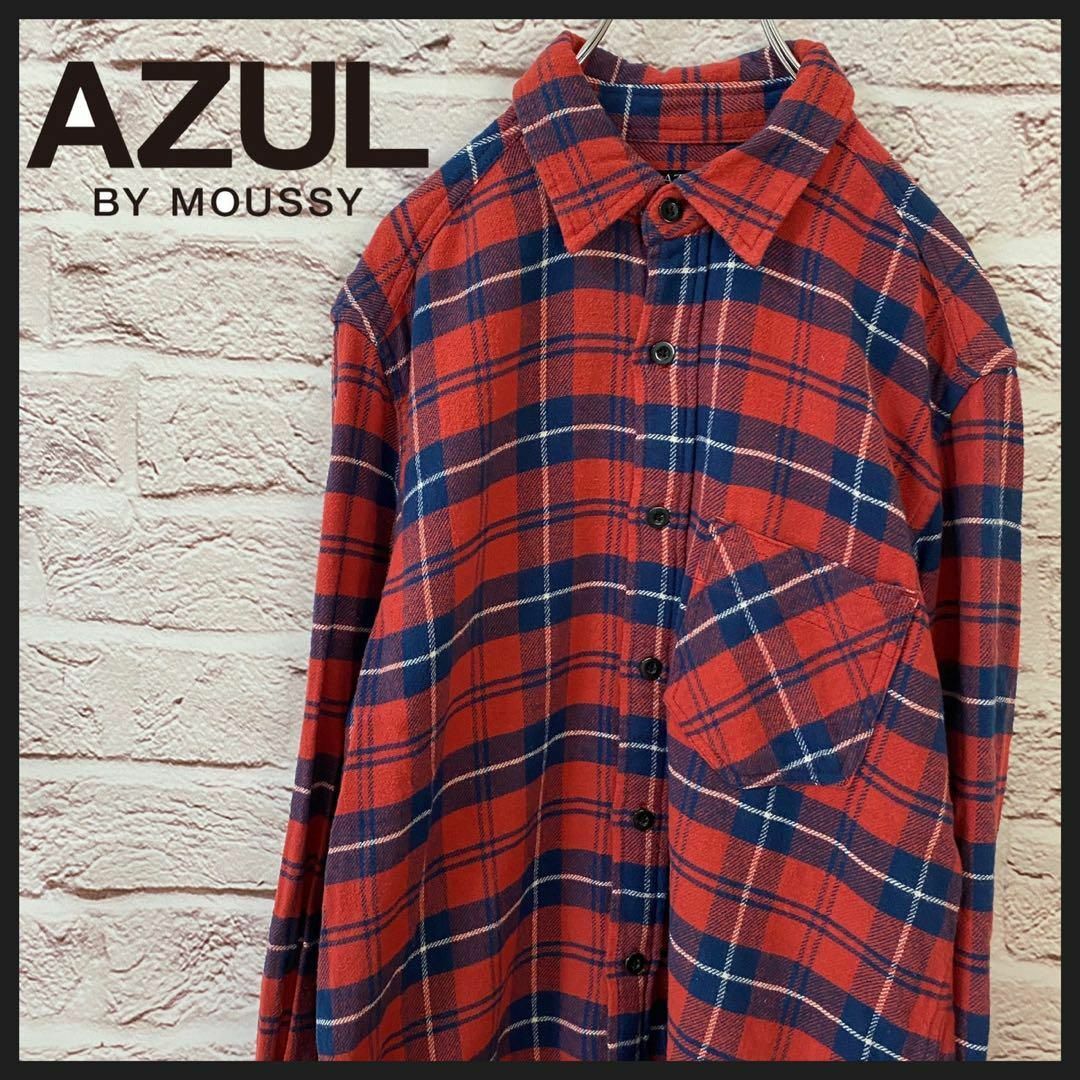 AZUL by moussy チェックシャツ　シャツ レディース[ S ]