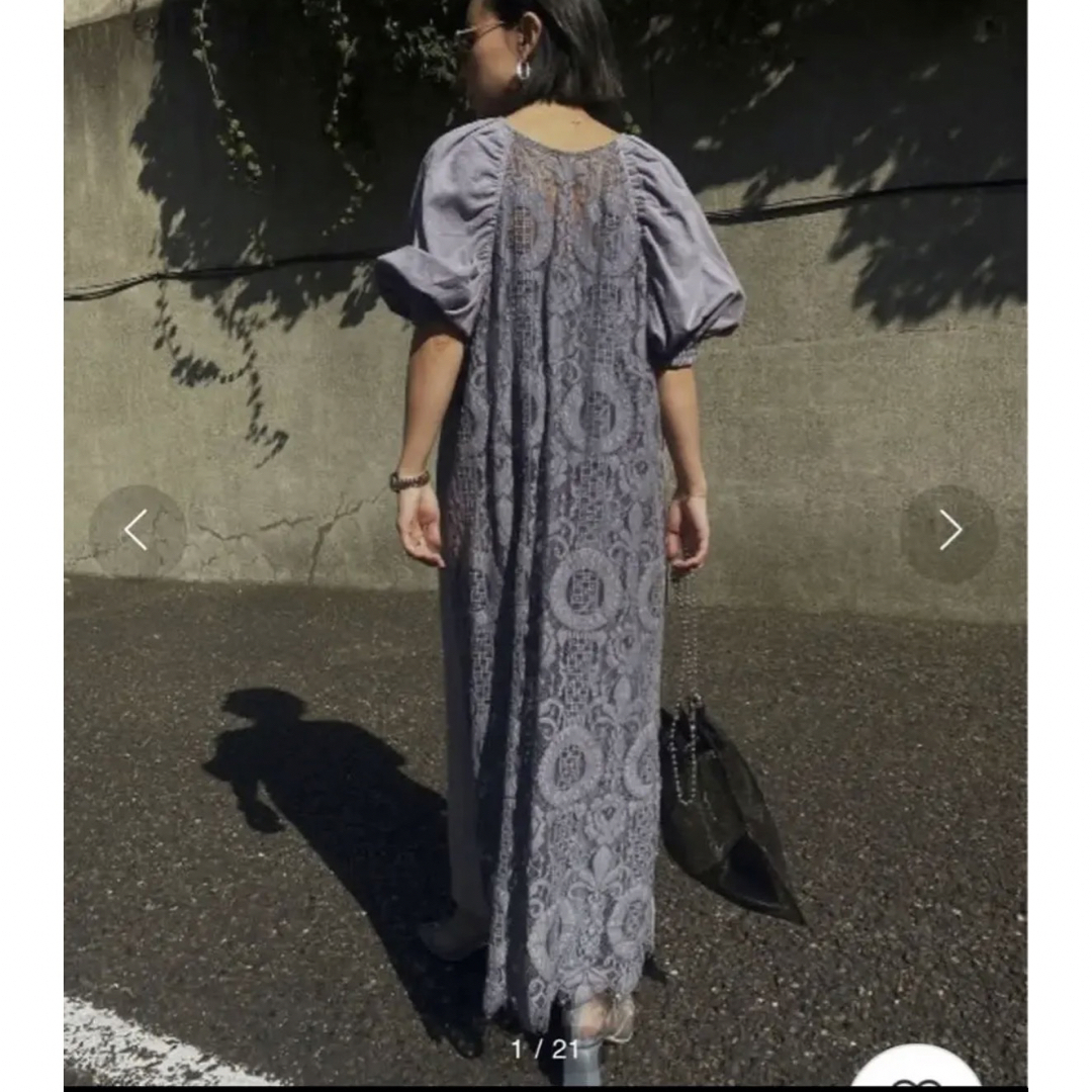 MEDI 2WAY CIRCLE PATTERN LACE DRESS