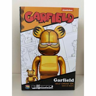 メディコムトイ(MEDICOM TOY)のBE@RBRICK GARFIELD GOLD CHROME100％ 400％(その他)