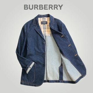 バーバリーブラックレーベル(BURBERRY BLACK LABEL)の［超美品] バーバリー /テーラードジャケット デニム ノバチェック ストレッチ(Gジャン/デニムジャケット)