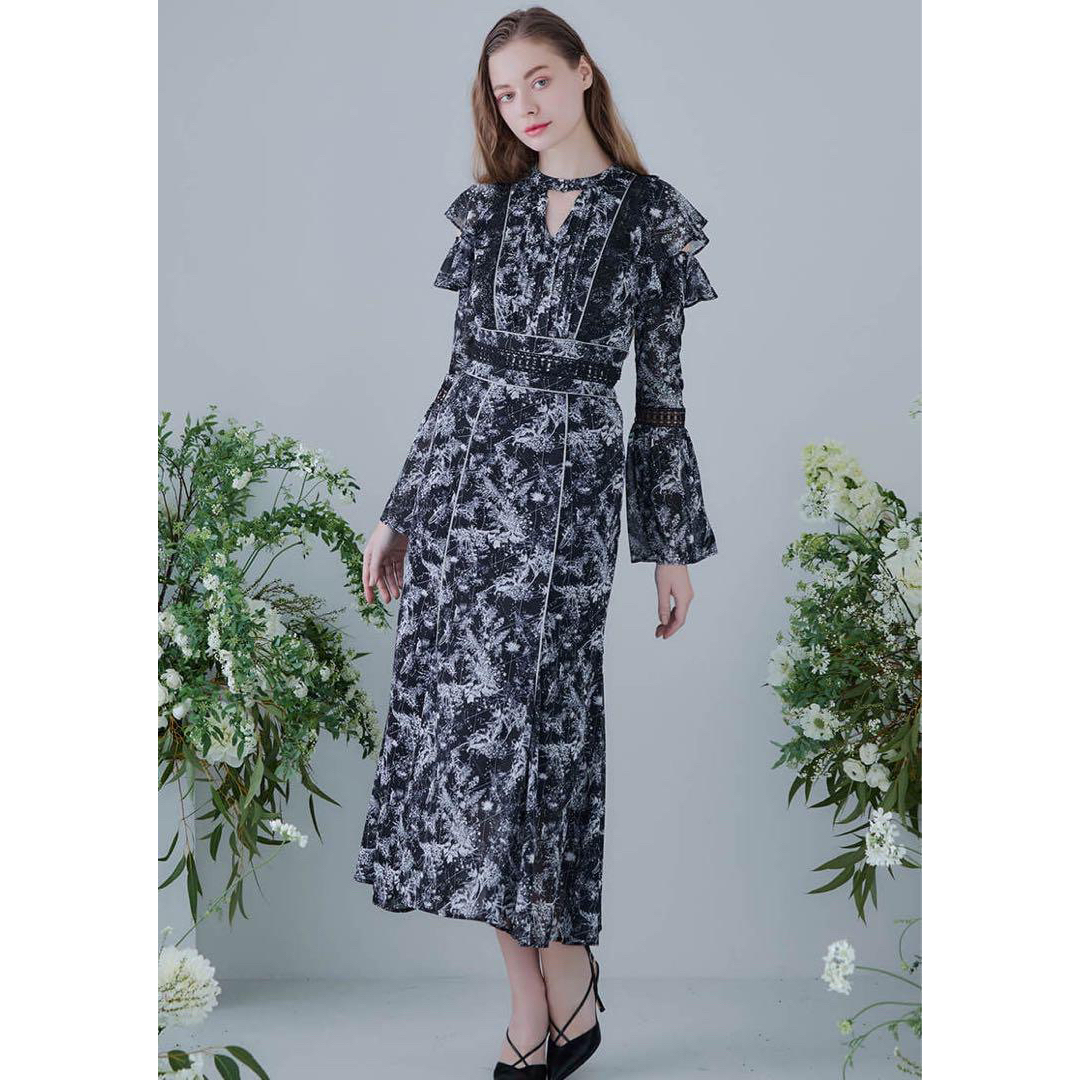 Riu トワルドジュイワンピース　Toile de jouy dress