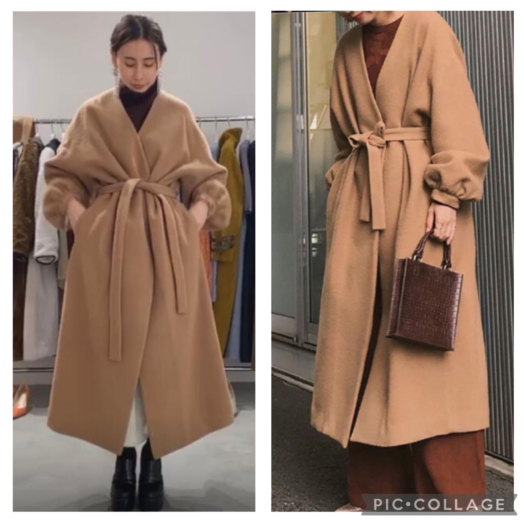 Ameri VINTAGE - AMERI☆2WAY NO COLLAR BELT COAT税込30,800円の通販