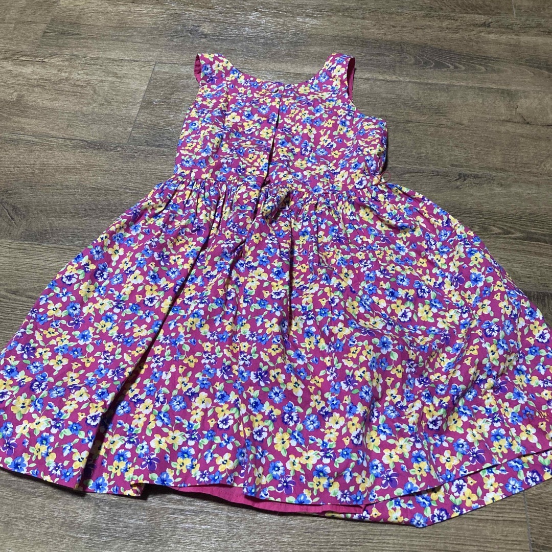 ラルフローレン キッズ 花柄 ワンピース ピンク 130cm 中古品 ラルフローレン キッズ 花柄 ワンピース ピンク 130cm 中古品