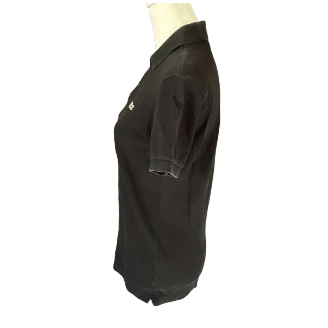 LACOSTE(ラコステ)のLACOSTE  ラコステ 半袖ポロシャツ 刺繍ロゴ ブラック レーディス レディースのトップス(ポロシャツ)の商品写真