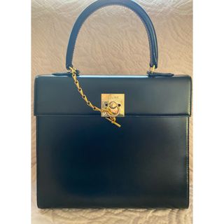 celine - 美品CELINEセリーヌ.ハンドバック.ゴールドチェーン.カーフ ...