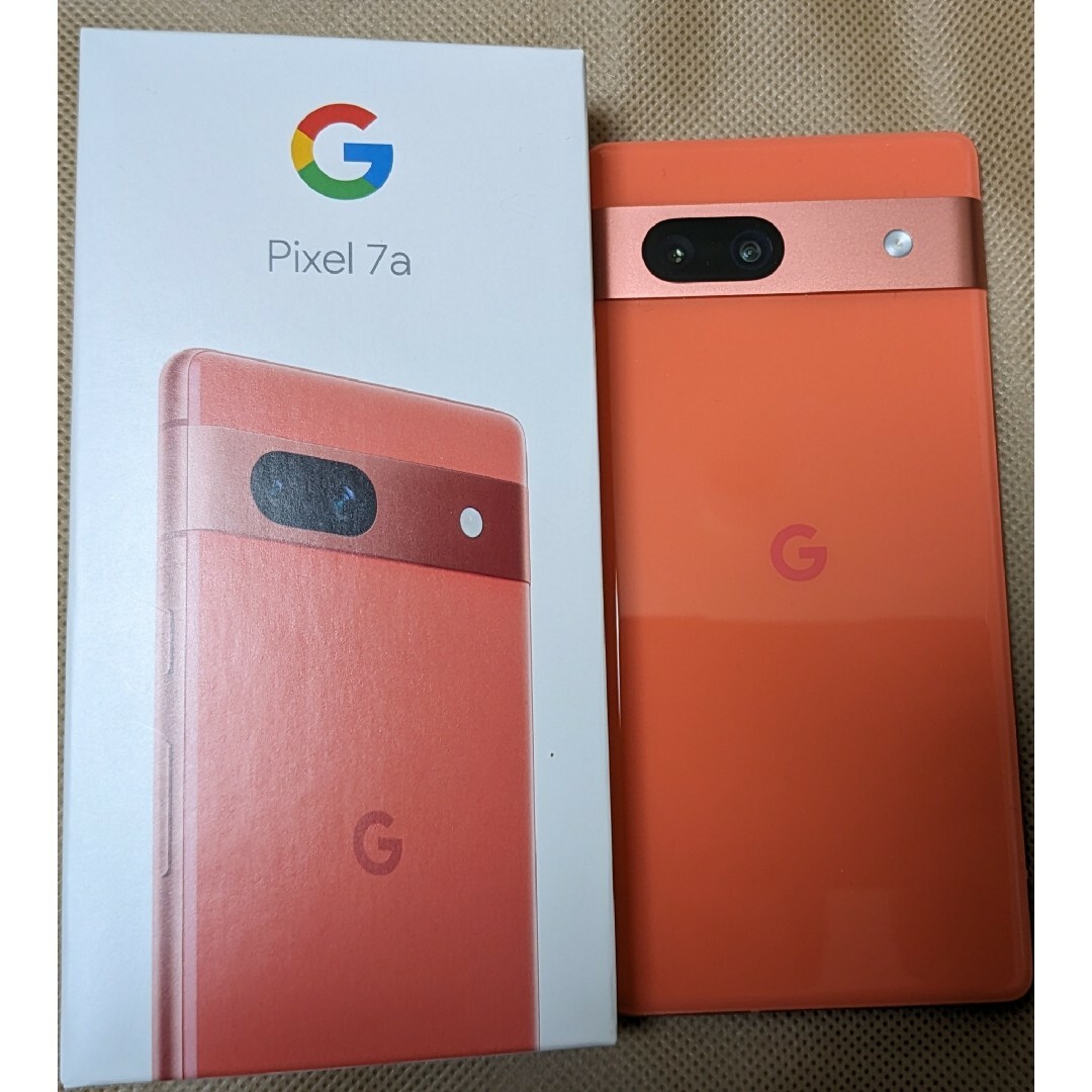 Google Pixel(グーグルピクセル)のGoogle Pixel 7a 128GB コーラル SIMフリー(中古) スマホ/家電/カメラのスマートフォン/携帯電話(スマートフォン本体)の商品写真