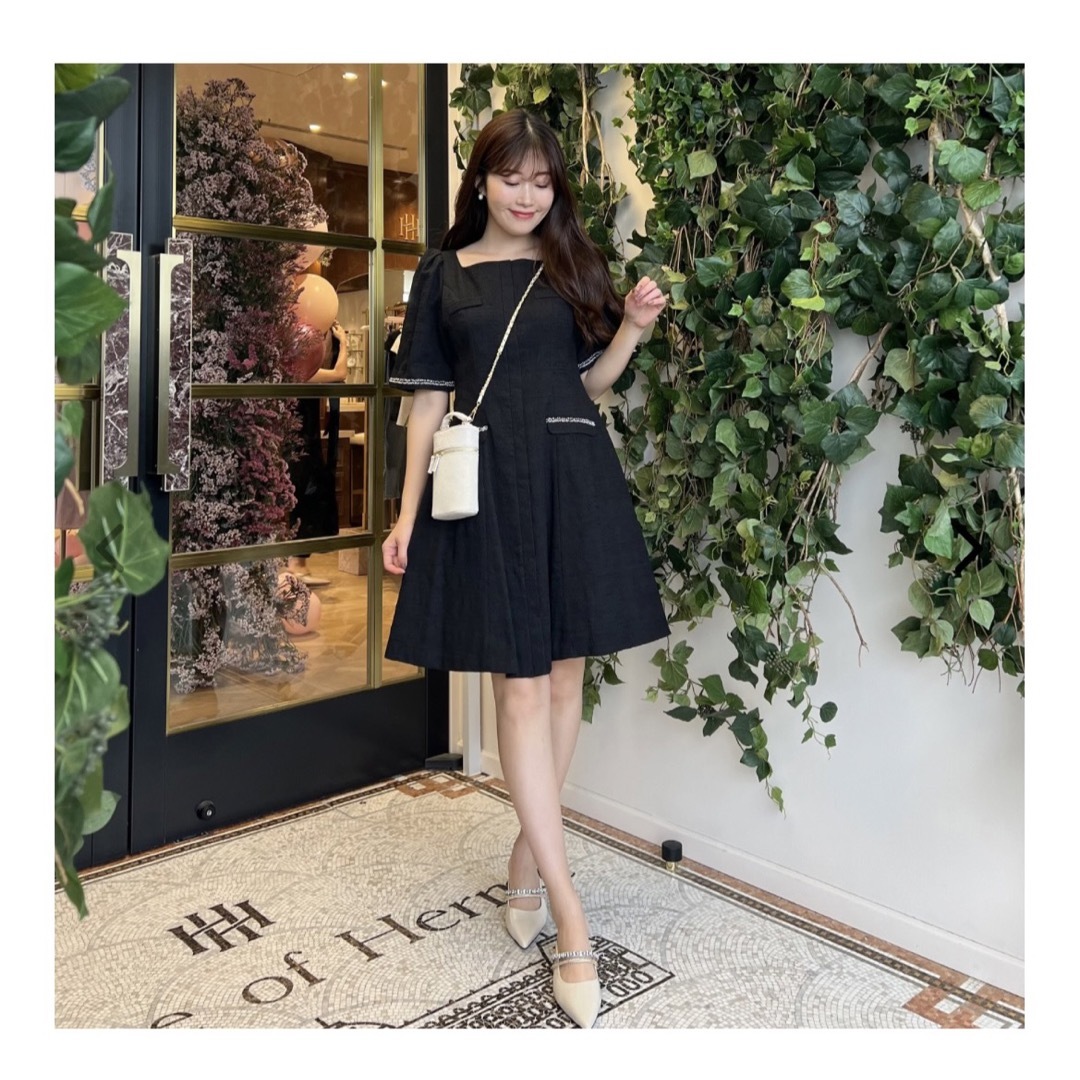 Her lip to - herlipto Canal Tweed Mini Dress の通販 by めろ's shop ...