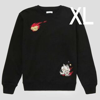 グラニフ(Design Tshirts Store graniph)のXLサイズ 猫ケ火と滑車　石黒亜矢子　コラボ　トレーナー　グラニフ(その他)