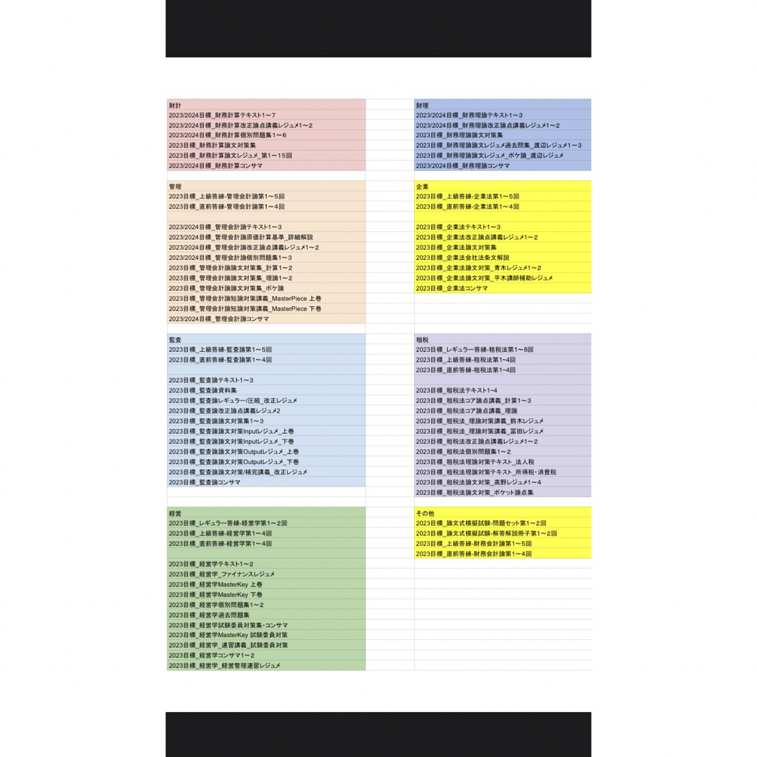 CPA会計学院 2022/2023年 短答・論文式試験対策教材一式 フルセット+