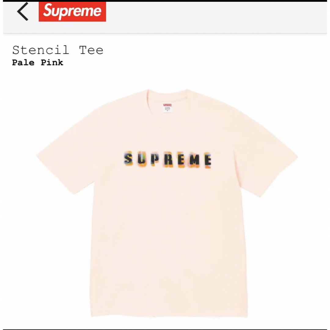 新品supreme23FW stencil Tee正規品 送料無料