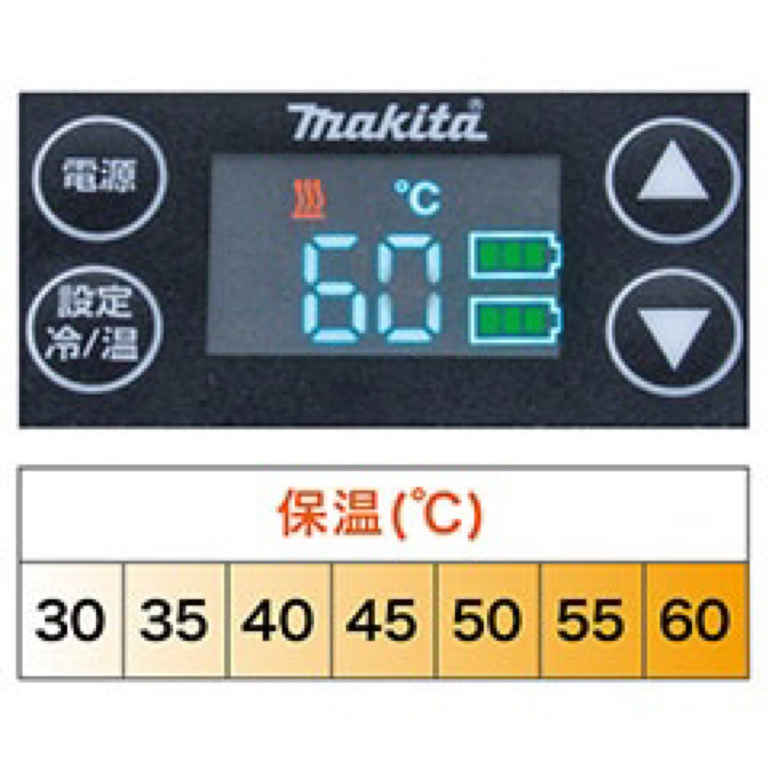 Makita(マキタ)の新品・未使用 マキタ makita 充電式保冷温庫 CW003GZO オリーブ スポーツ/アウトドアのアウトドア(その他)の商品写真