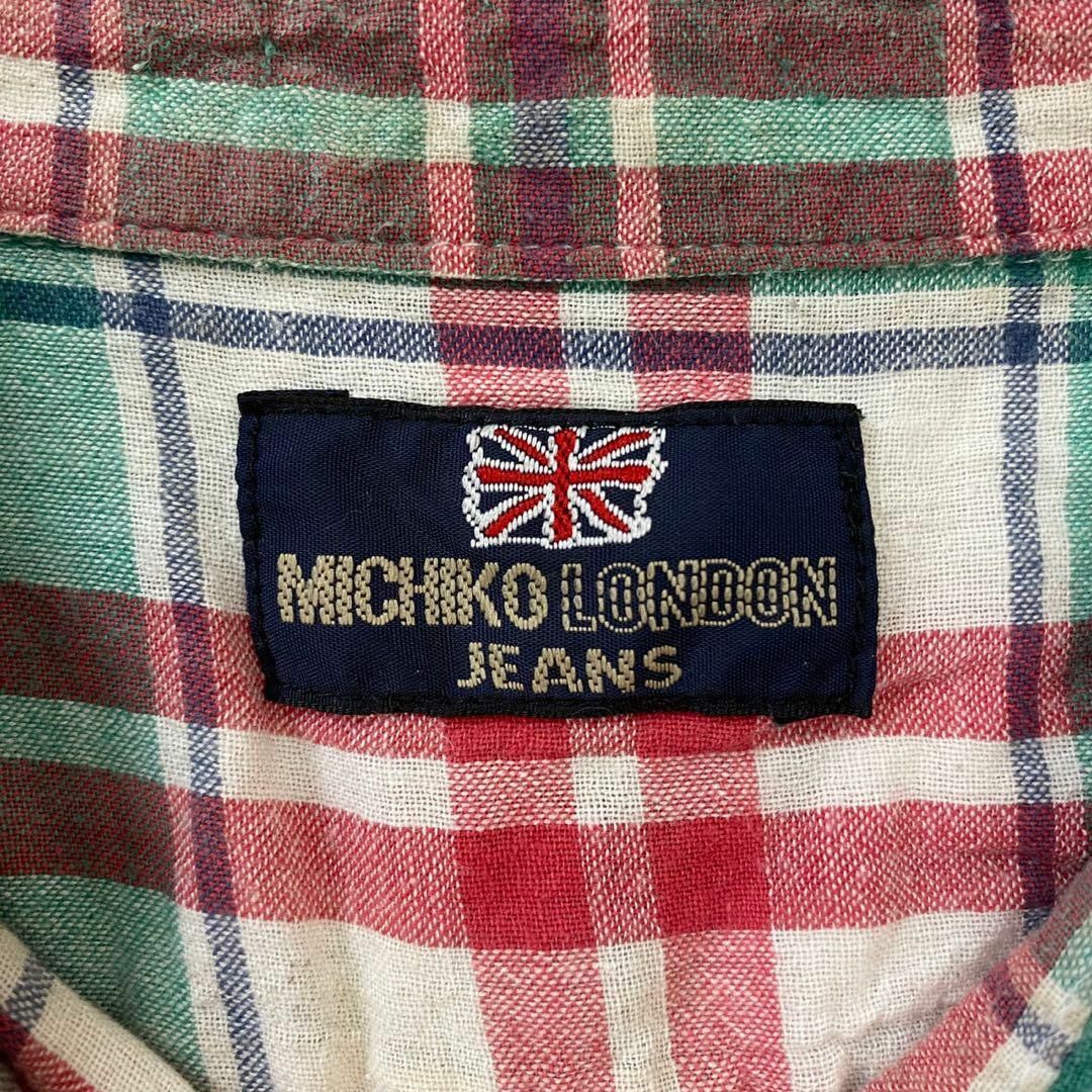 MICHIKO LONDON(ミチコロンドン)のMICHIKOLONDON JEANS シャツ　チェックシャツ [ L ] レディースのトップス(シャツ/ブラウス(長袖/七分))の商品写真