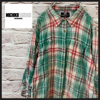 ミチコロンドン(MICHIKO LONDON)のMICHIKOLONDON JEANS シャツ　チェックシャツ [ L ](シャツ/ブラウス(長袖/七分))