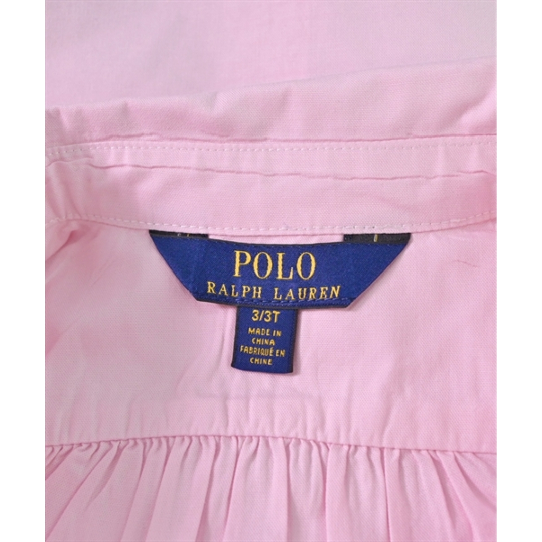 POLO RALPH LAUREN(ポロラルフローレン)のPolo Ralph Lauren ポロラルフローレン シャツ 100 ピンク 【古着】【中古】 キッズ/ベビー/マタニティのキッズ服女の子用(90cm~)(ブラウス)の商品写真