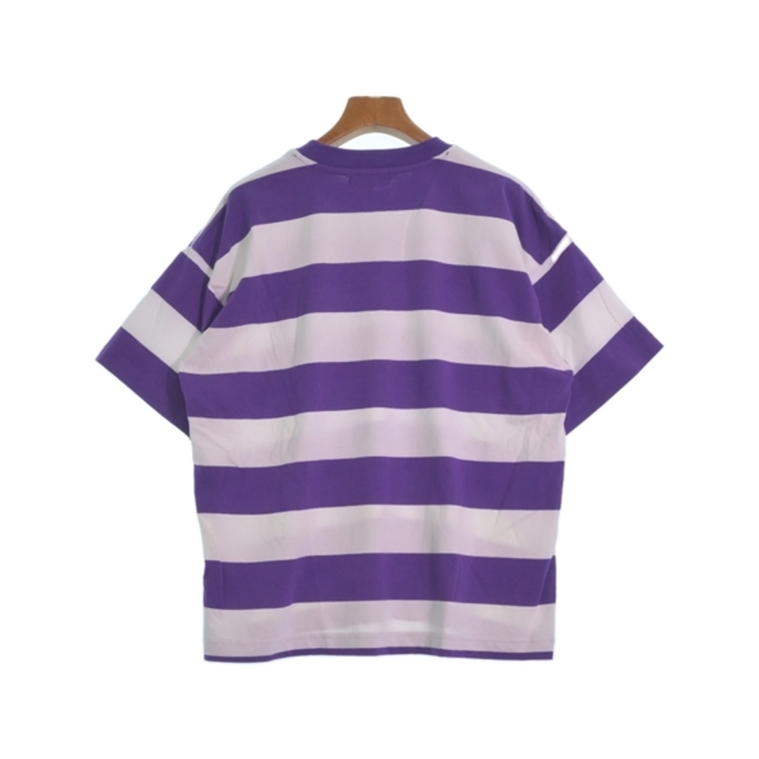 KANGOL - KANGOL カンゴール Tシャツ・カットソー F 紫x白(ボーダー