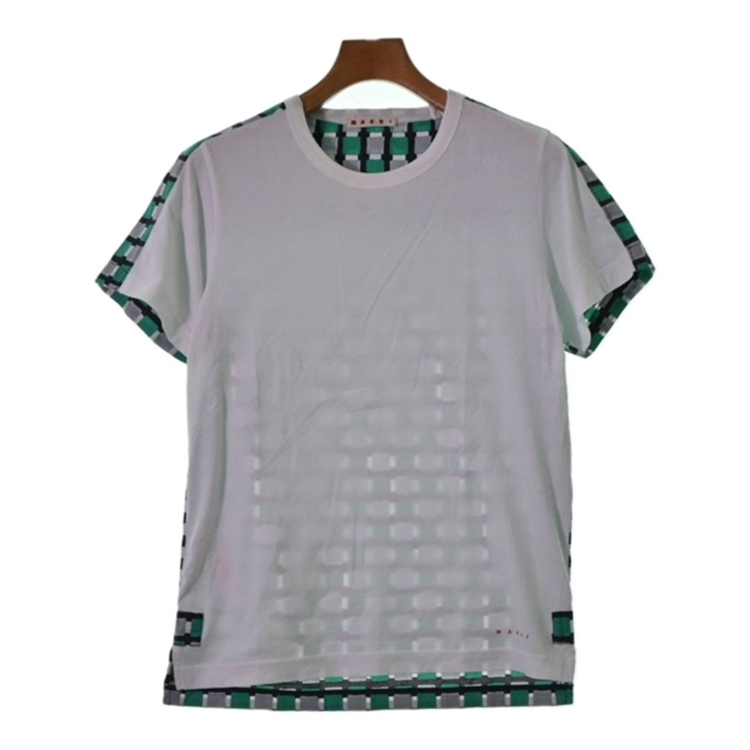 MARNI マルニ Tシャツ・カットソー 140 白x緑xグレー等(総柄)