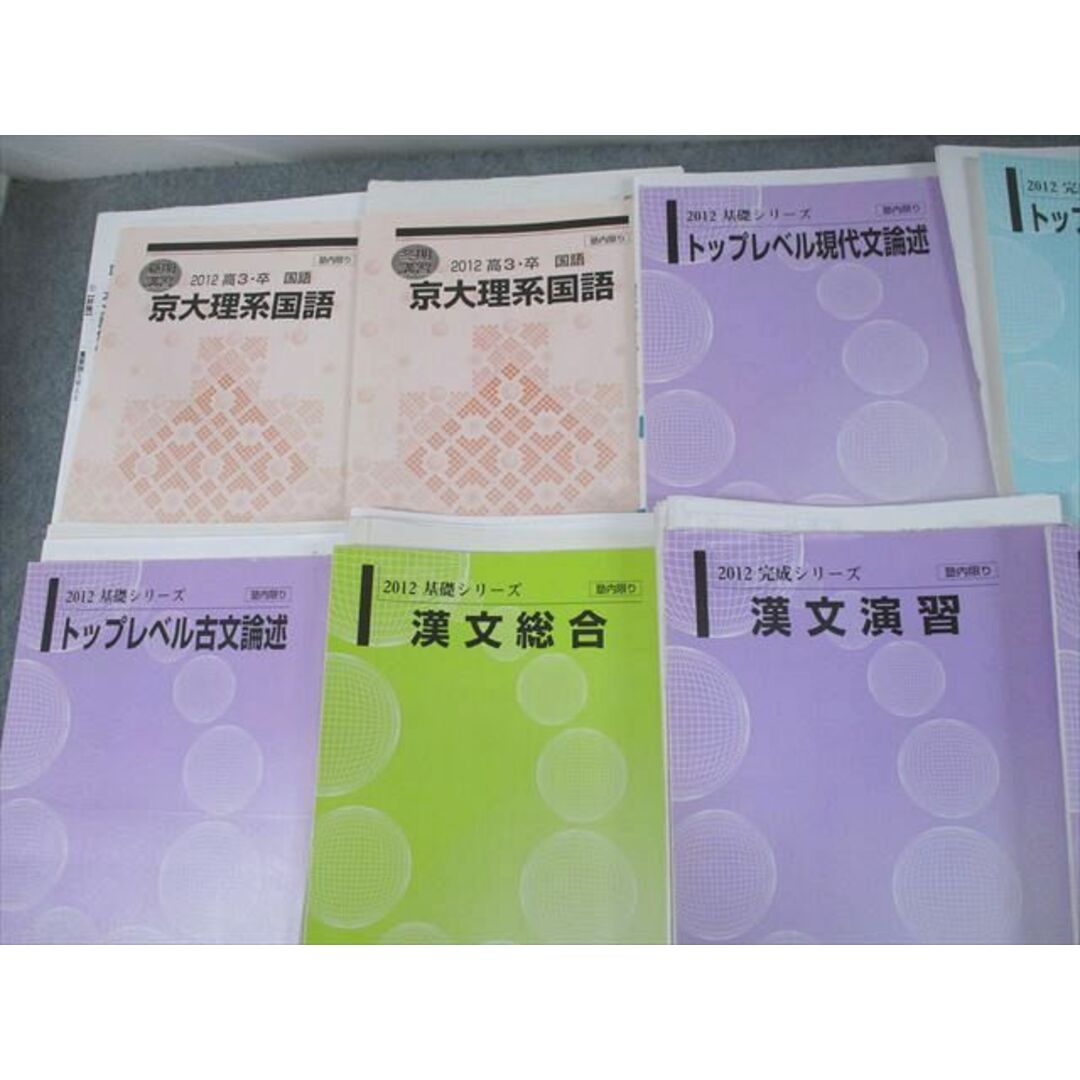 TB10-036 河合塾 京都大学 京大理系国語/トップレベル現代文/古文論述/漢文総合 等 テキスト通年セット 2012 計10冊 畑純生 R0D