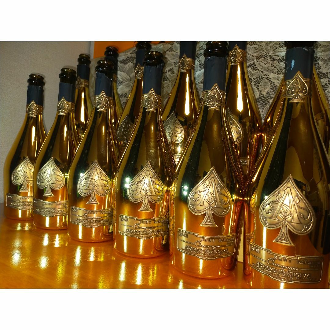 190【空き瓶】アルマンド ゴールド 12本セット www.krzysztofbialy.com