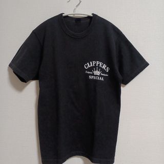 フラットヘッド(THE FLAT HEAD)の【即日発送】美品。R J B ロゴプリント半袖カットソー CLIPPERS(Tシャツ/カットソー(半袖/袖なし))