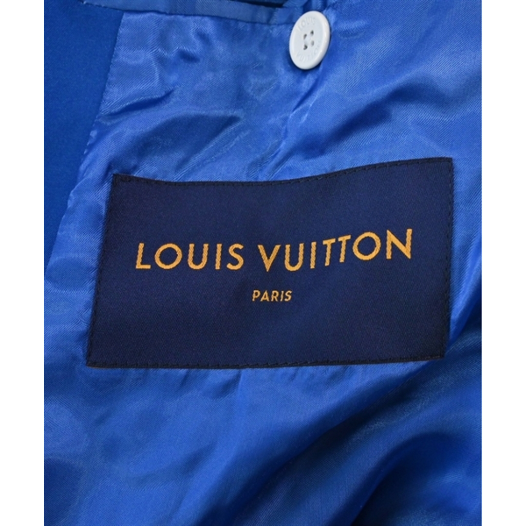 LOUIS VUITTON(ルイヴィトン)のLOUIS VUITTON ステンカラーコート 46(M位) 青x白(総柄) 【古着】【中古】 メンズのジャケット/アウター(ステンカラーコート)の商品写真