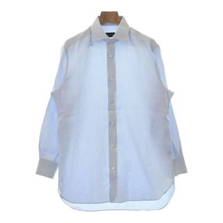 エルメネジルドゼニア(Ermenegildo Zegna)のErmenegildo Zegna ゼニア ドレスシャツ 41(XL位) 青系 【古着】【中古】(シャツ)