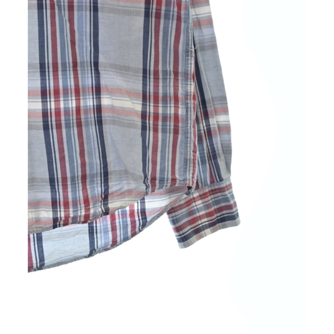 SERO セロ カジュアルシャツ 15 1/2(M位) 青系x紺x赤(チェック) 4
