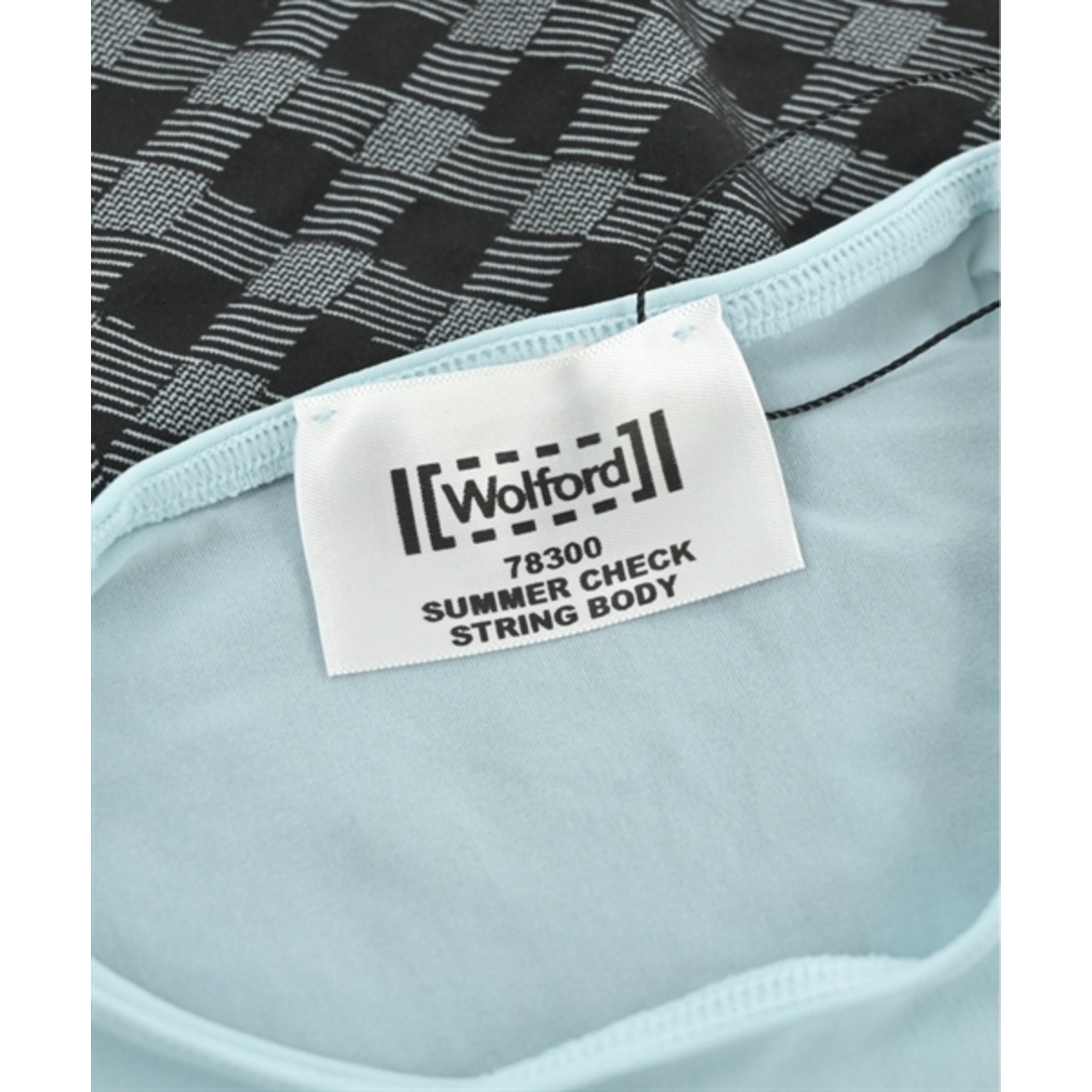 Wolford(ウォルフォード)のWolford ウォルフォード 小物類（その他） S 水色x黒 【古着】【中古】 レディースのファッション小物(その他)の商品写真