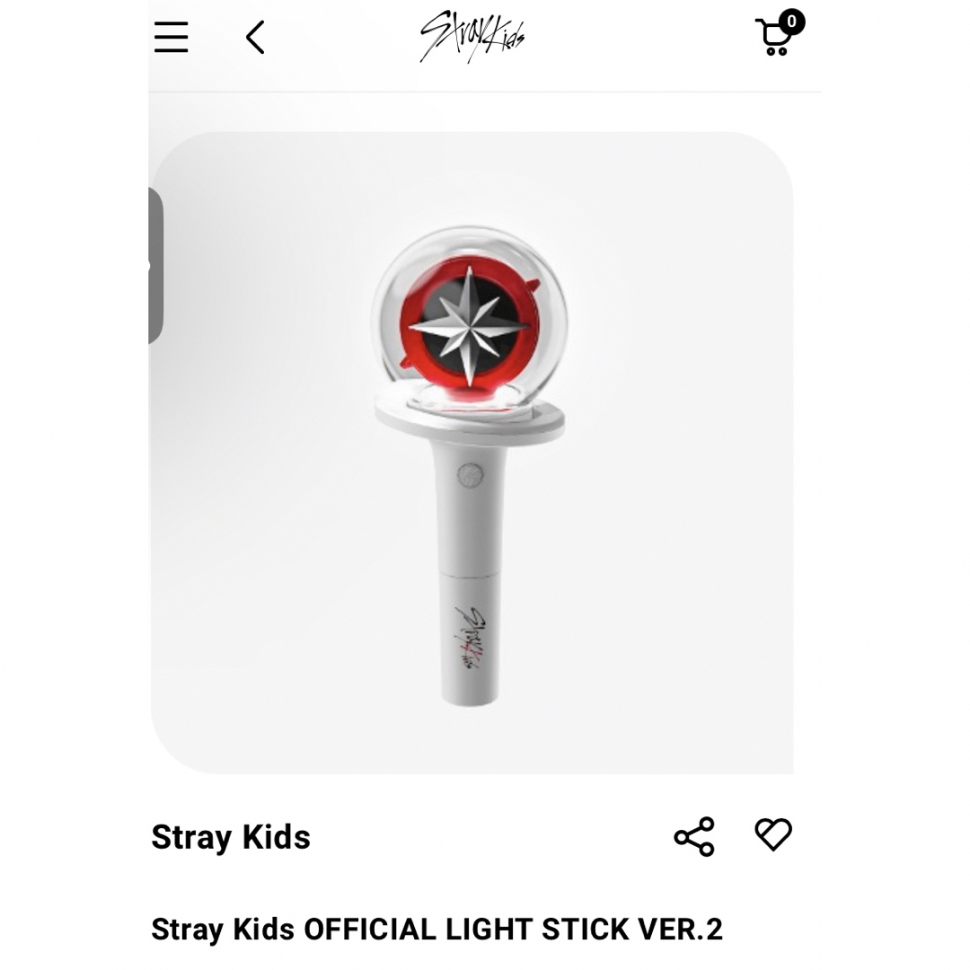 StrayKids ストレイキッズ スキズ ペンライト VER.2 の通販 by さおり ...