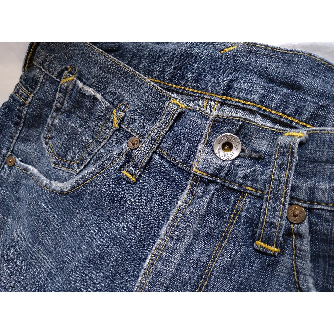 G-STAR RAW(ジースター)のジースターロゥ Aクロッチ デニム  USED 加工 ジーンズ 立体 ジーパン メンズのパンツ(デニム/ジーンズ)の商品写真