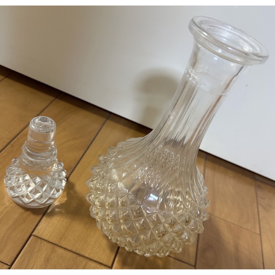 珍品 昭和レトロ ガラス製 硝子製 水入れ デカンタ デキャンタ 酒入れ
