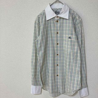 ヴィヴィアンウエストウッド(Vivienne Westwood)のVivienne Westwood MAN 長袖シャツ　マルチカラー　44サイズ(シャツ)