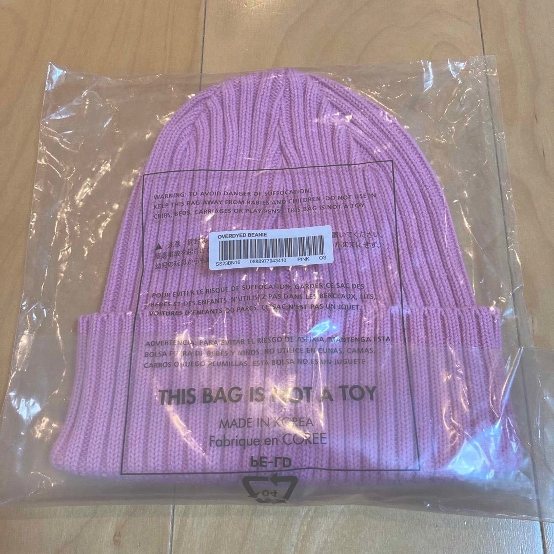 Supreme 23SS Overdyed Beanie Pink