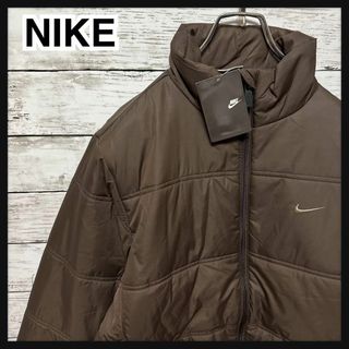 NIKE ナイキ ジャケット リバーシブル 黒 茶色 ベージュ ワンポイント