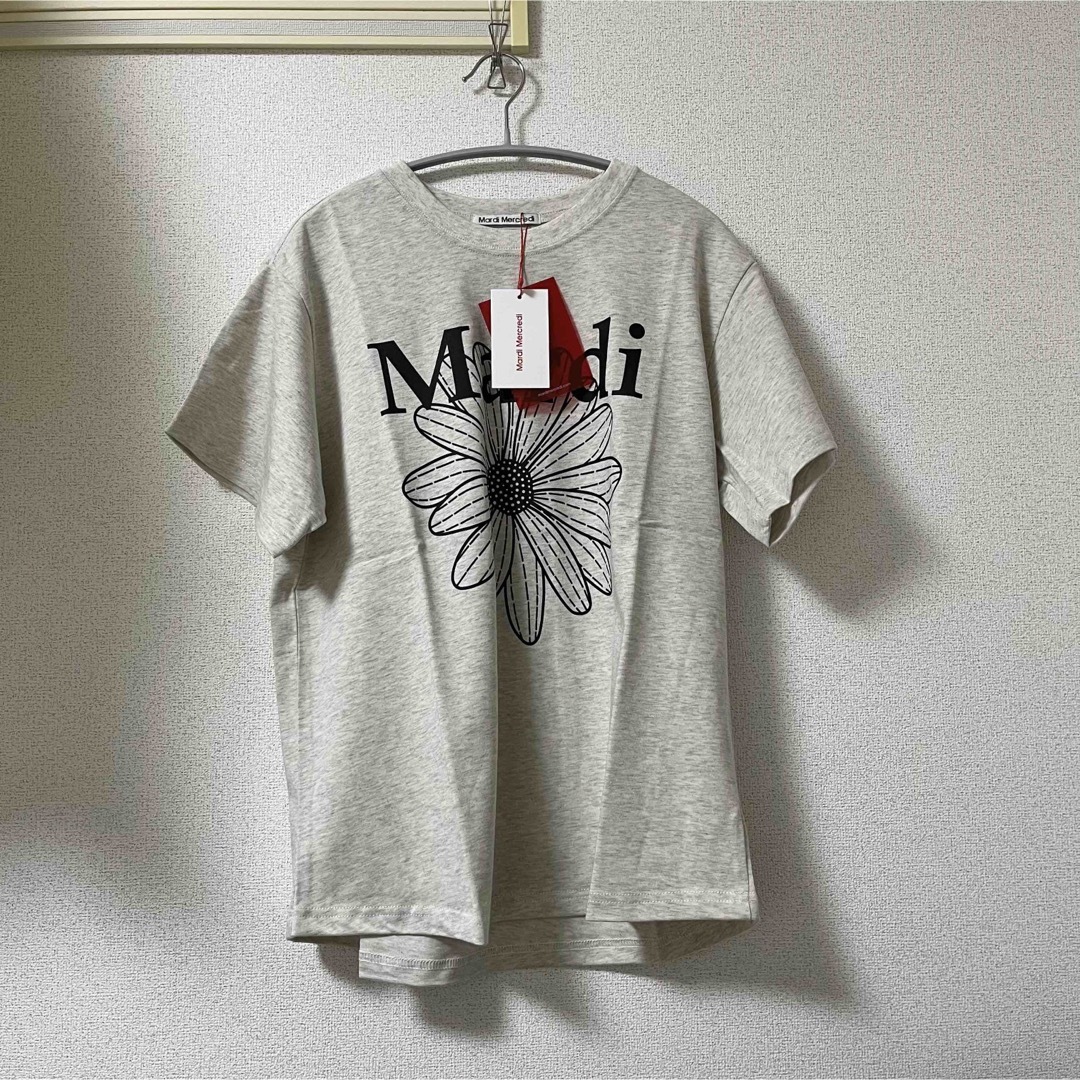 Mardi Mercredi マルディメクルディ Tシャツ オートミールブラックの Mardi Mercredi マルディメクルディ Tシャツ オートミールブラックの