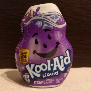 24杯分 KOOL-AID 濃縮液体ジュース グレープ味 アメリカお菓子　キッズ(ソフトドリンク)
