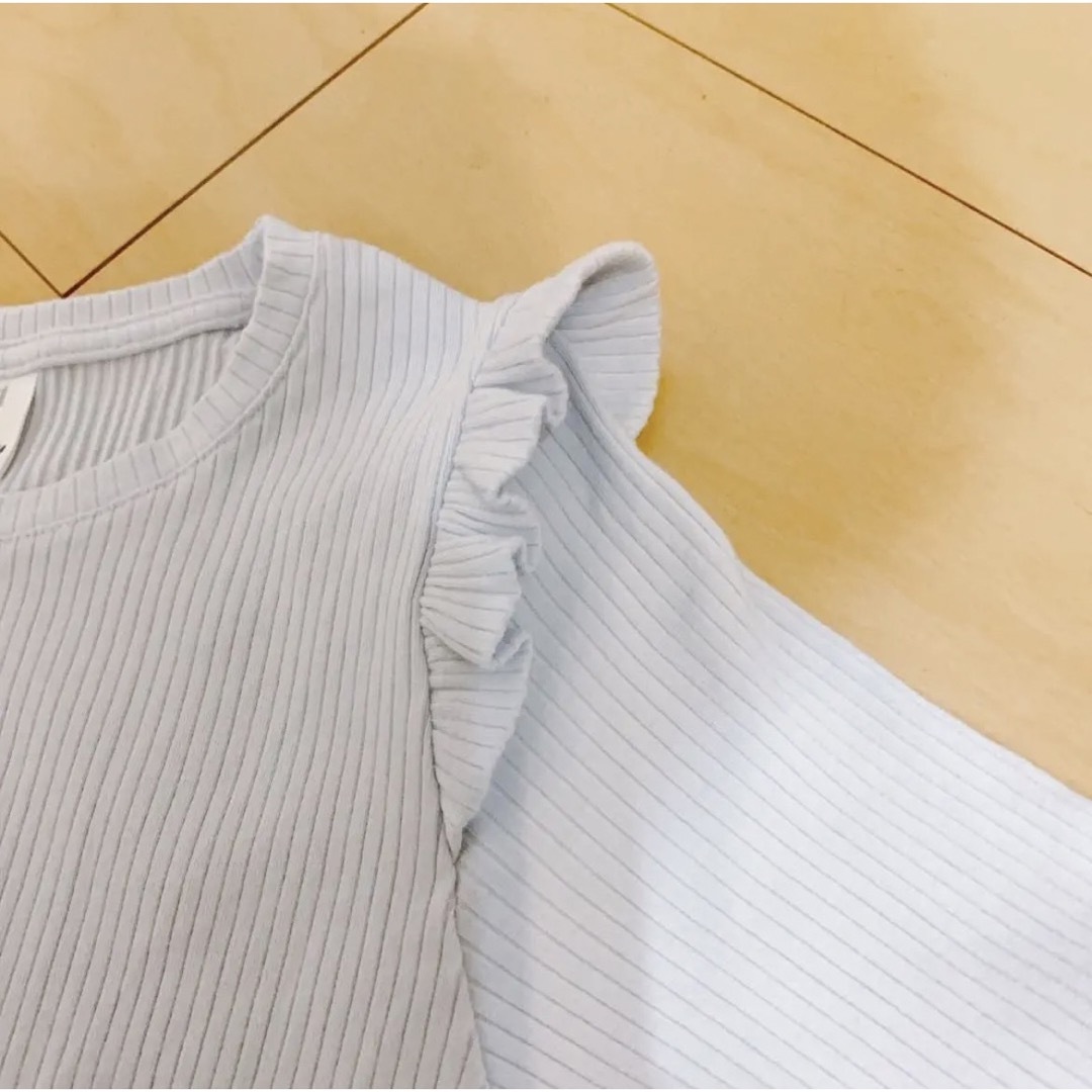 ZARA(ザラ)のZARA ザラ 女の子 キッズ kids カットソー　フリル　13歳~14歳用 キッズ/ベビー/マタニティのキッズ服女の子用(90cm~)(Tシャツ/カットソー)の商品写真