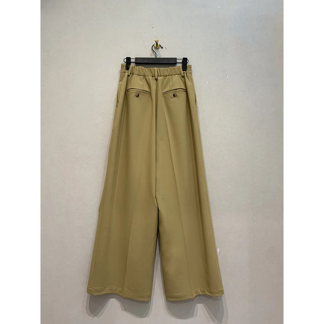 clane クラネ　2WAY TUCK STRAIGHT PANTS BEIGE