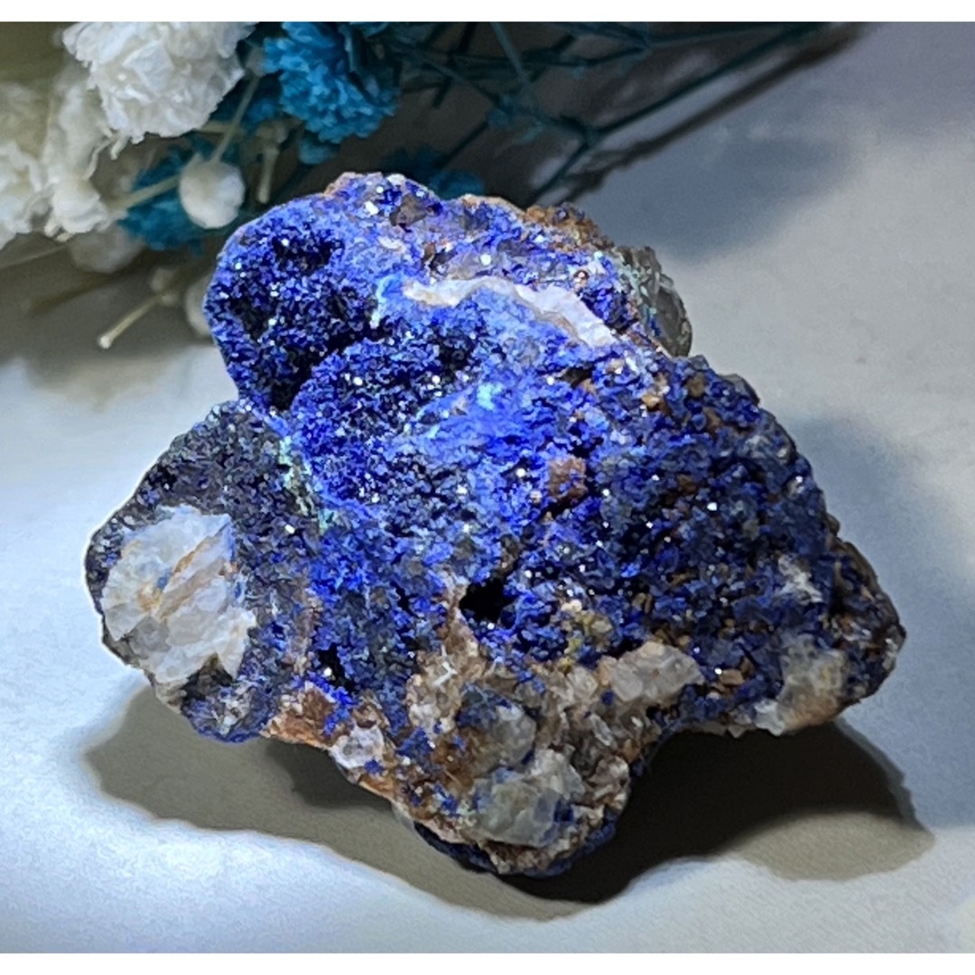 予知・予言の石✨　アズライト　藍銅鉱　原石　ラフストーン　アジュライト