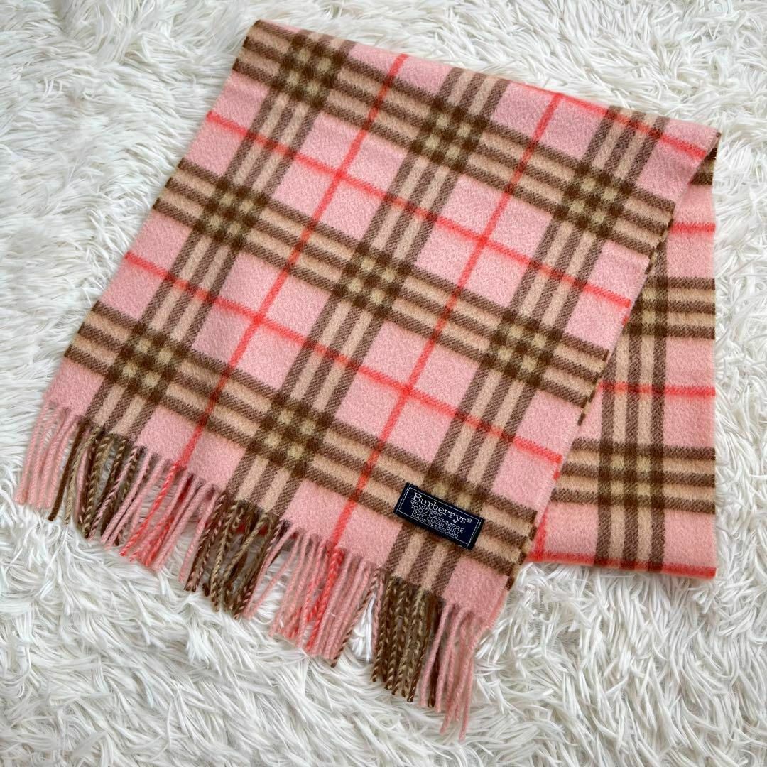 美品・カシミヤ100%】バーバリー/BURBERRY マフラー ハウスチェック-