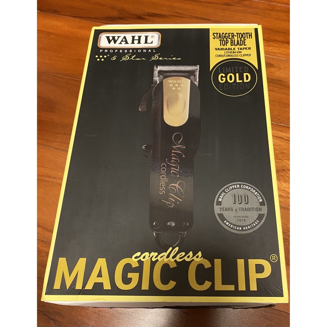 wahl magic clip 5STAR ブラック フェードカット バリカン 5