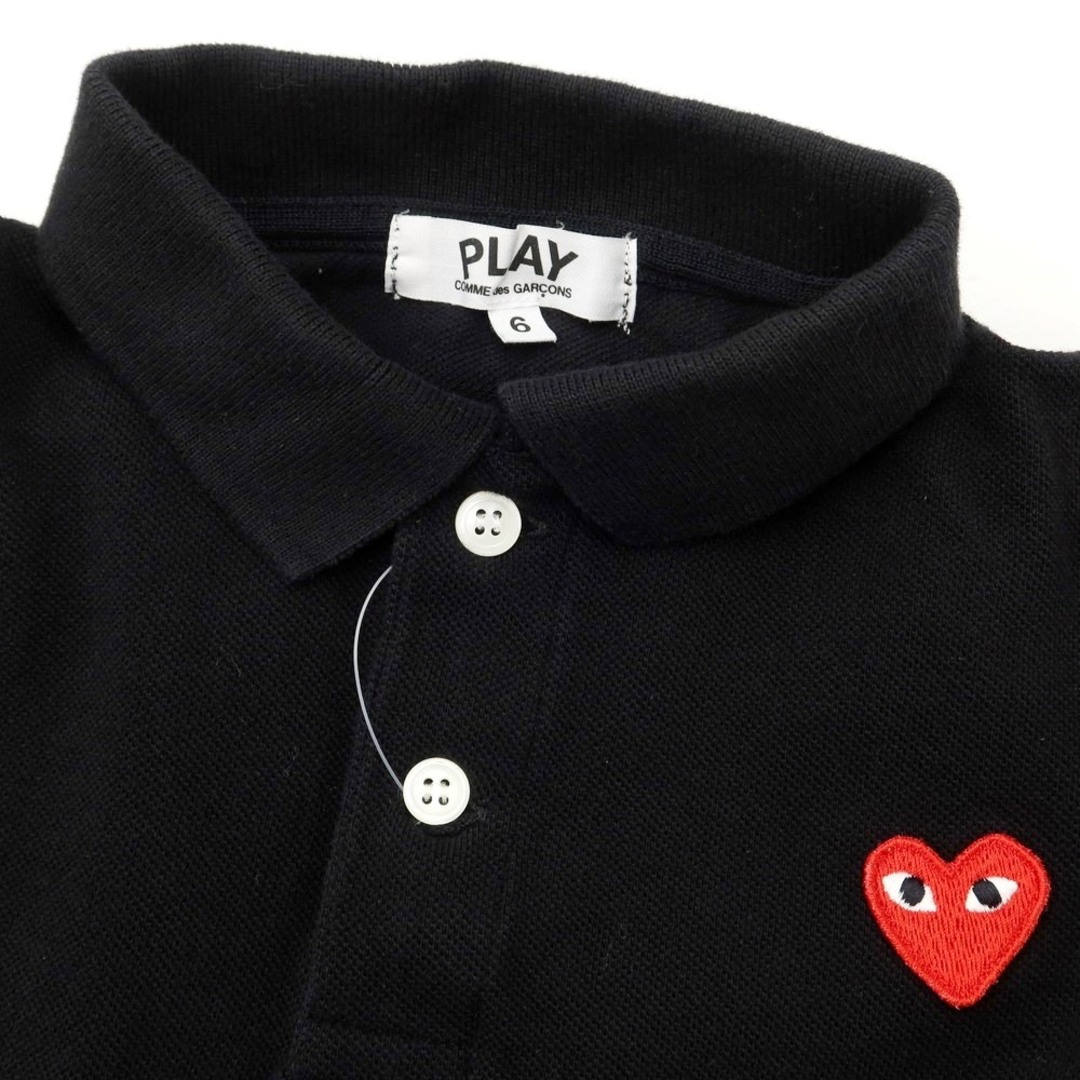 【中古】プレイコムデギャルソン PLAY COMME des GARCONS 鹿の子コットン 半袖ポロシャツ【サイズ6】【キッズ】