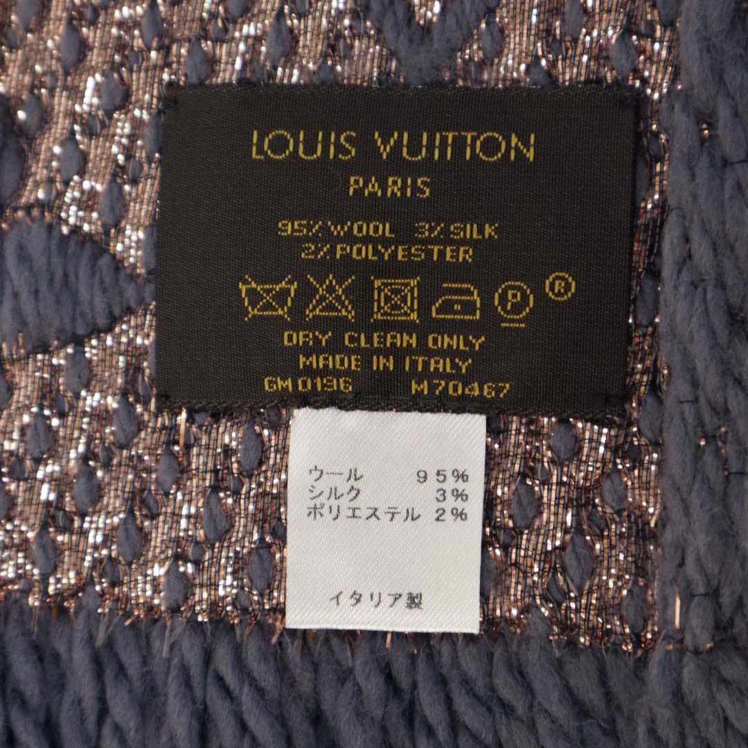 ルイヴィトン エシャルプ ロゴマニア シャイン モノグラム M70467 ユニセックス グレー LOUIS VUITTON  【アパレル・小物】 4