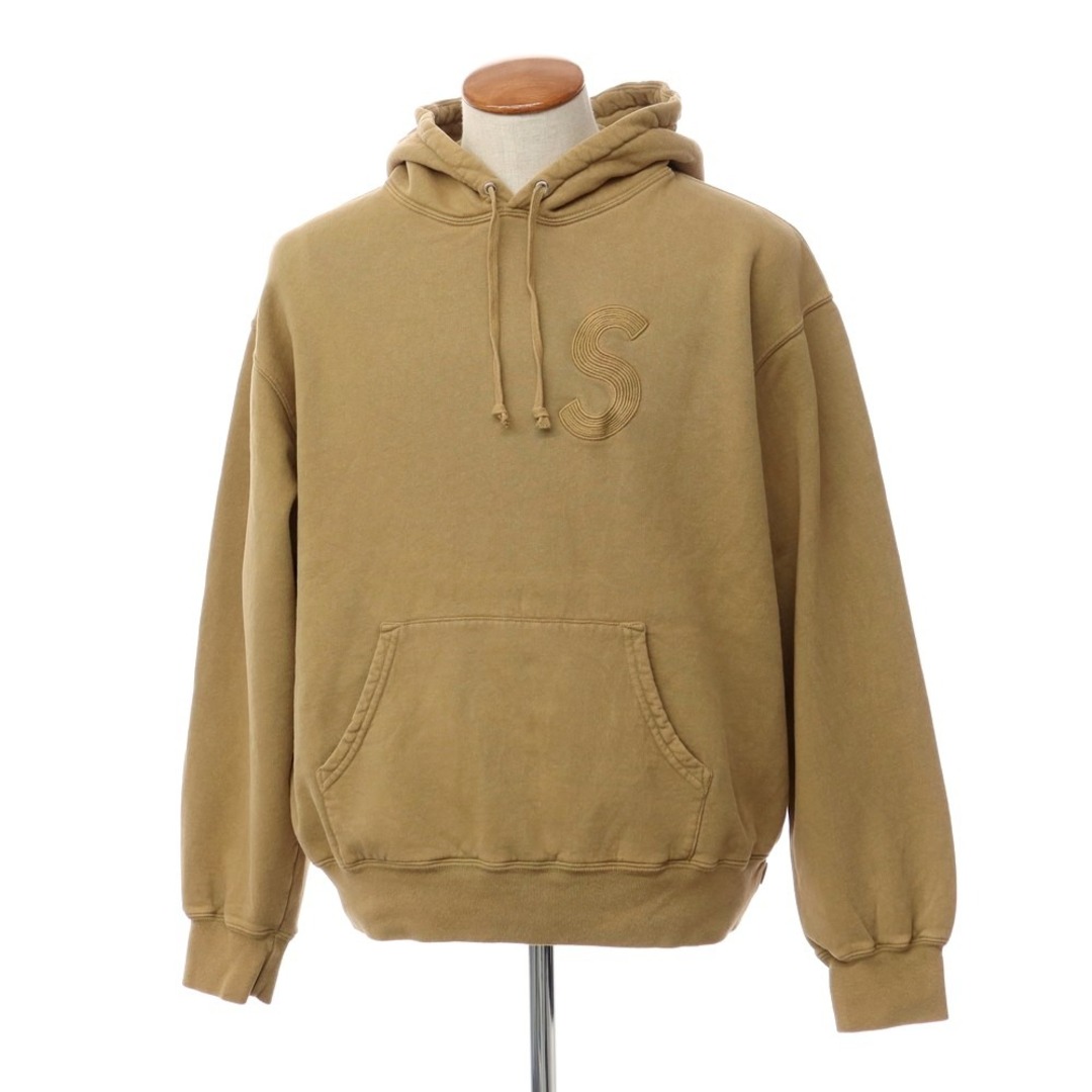 シュプリーム Supreme 2023年春夏 Overdyed S Logo Hooded Sweatshirt オーバーダイ スウェット パーカー タン【サイズM】【メンズ】